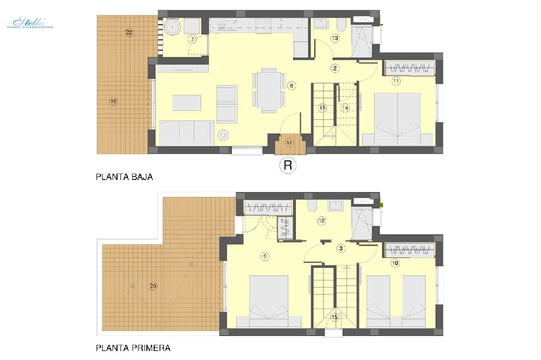 villa en Busot en vente, construit 137 m², estado nuevo, 3 chambre, 2 salle de bains, piscina, ref.: HA-BUN-122-E03-6