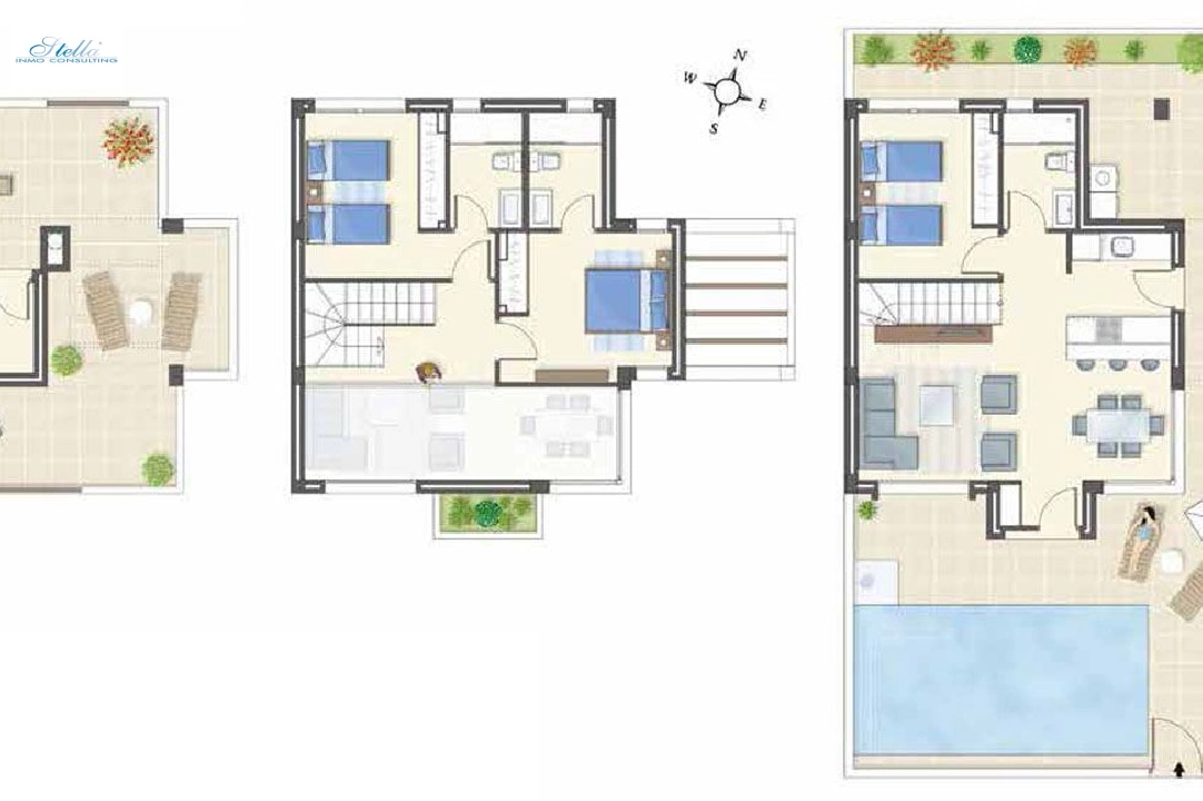 villa en Rojales en vente, construit 159 m², estado nuevo, terrain 173 m², 3 chambre, 3 salle de bains, piscina, ref.: HA-RON-360-E03-2