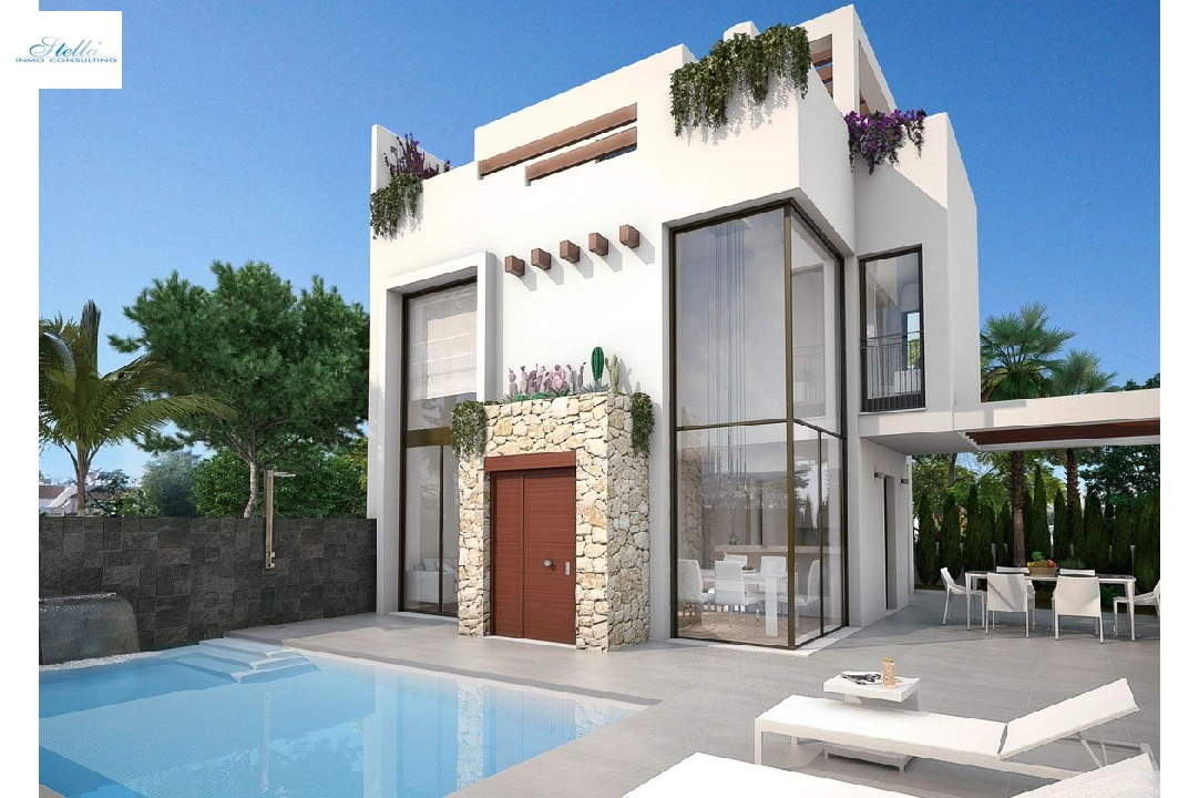 villa en Los Belones(Murcia) en vente, construit 146 m², estado nuevo, aire acondicionado, terrain 430 m², 3 chambre, 3 salle de bains, piscina, ref.: HA-LBN-110-E02-6