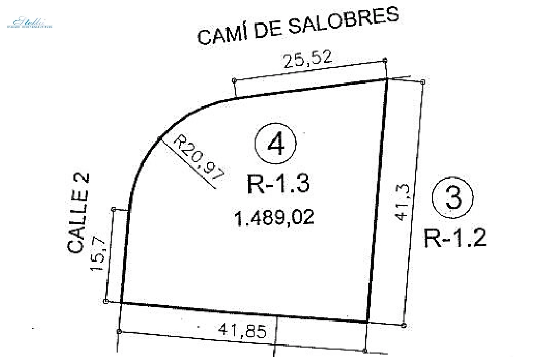 terrain en El Vergel(Salobres) en vente, terrain 1489 m², ref.: GC-0819-7