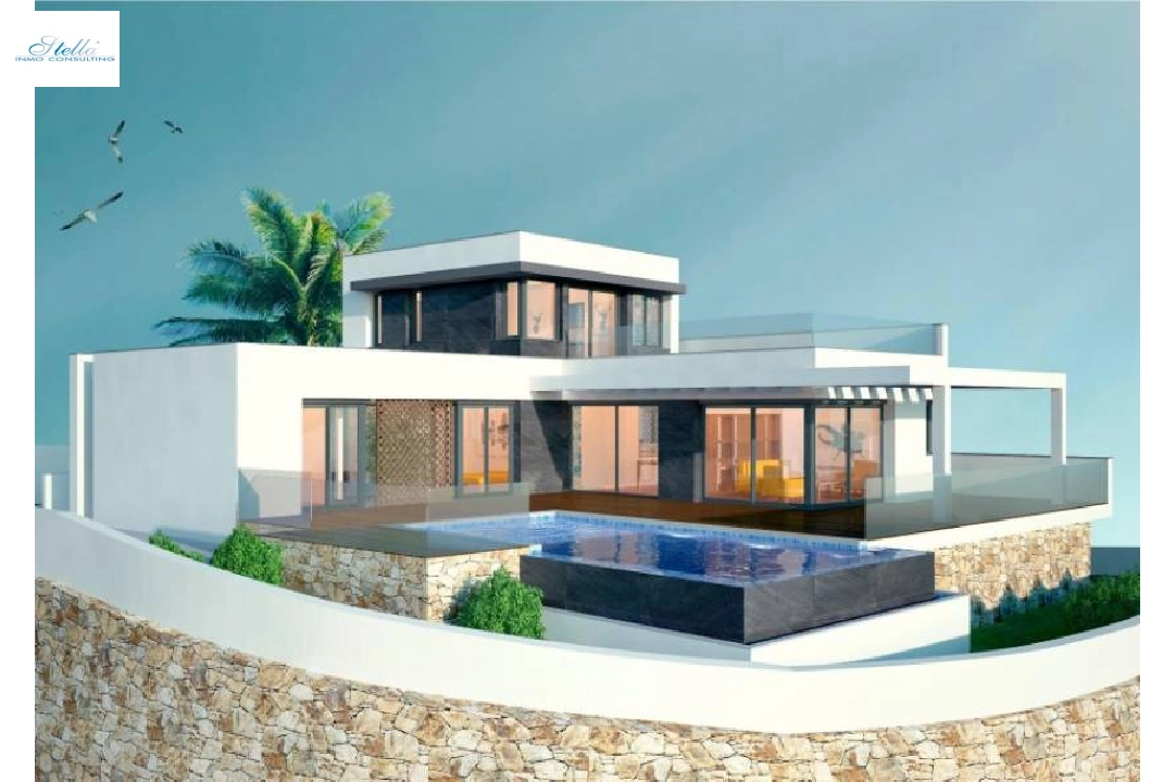 villa en Moraira(Benimeit) en vente, construit 559 m², terrain 817 m², 3 chambre, 2 salle de bains, piscina, ref.: AM-10898DA-3700-2