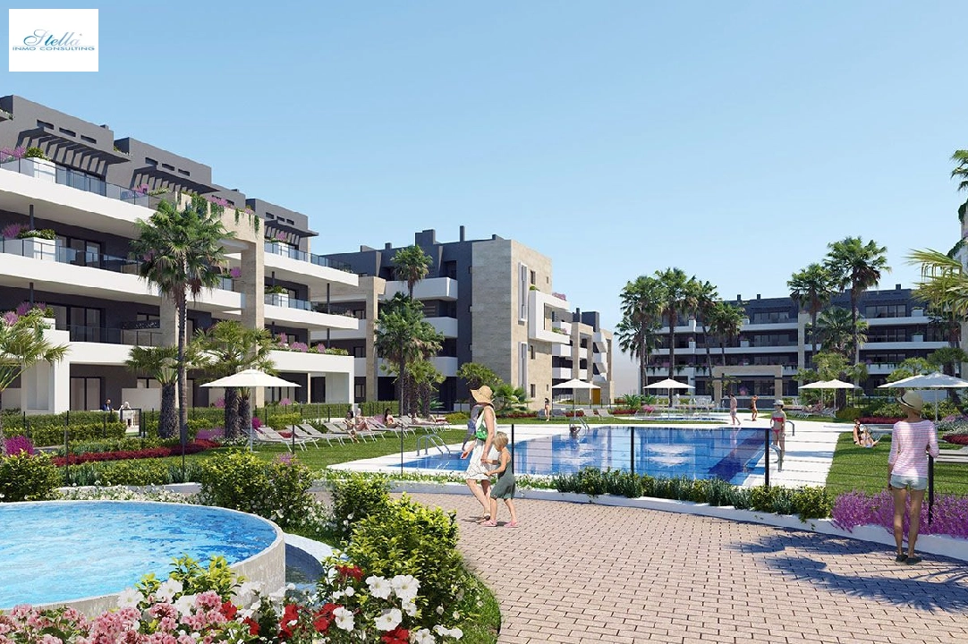 apartamento en la planta superior en Playa Flamenca en vente, construit 112 m², estado nuevo, aire acondicionado, 3 chambre, 2 salle de bains, piscina, ref.: HA-PFN-100-A03-12