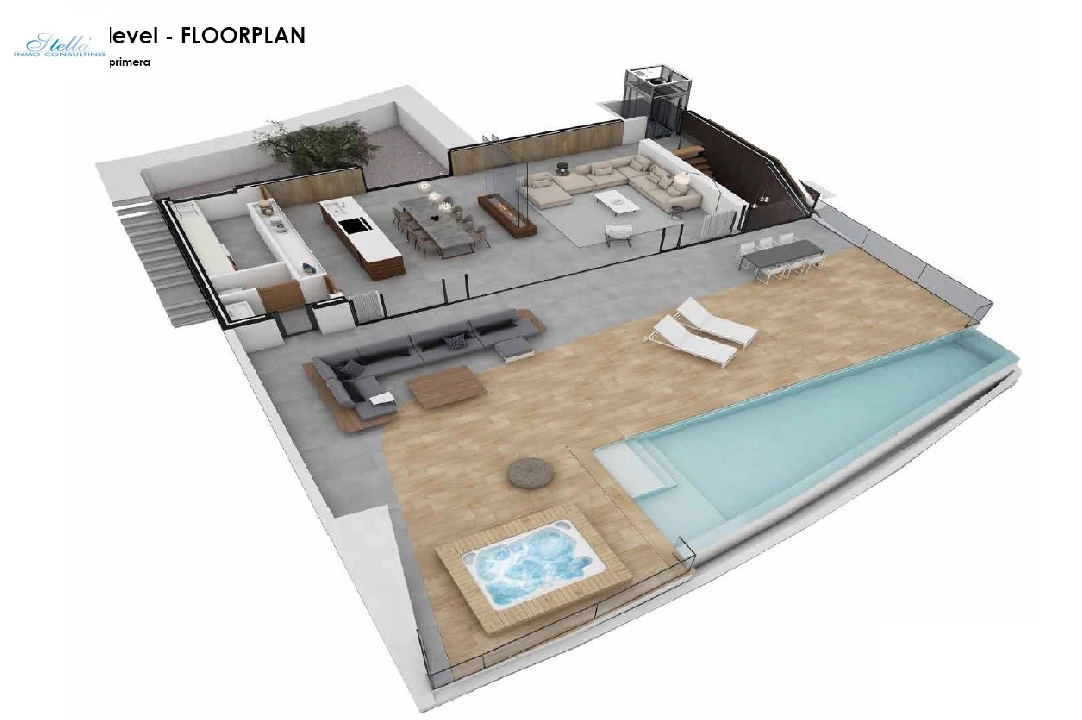 villa en Altea(Paradiso) en vente, construit 330 m², ano de construccion 2018, aire acondicionado, terrain 1000 m², 4 chambre, 4 salle de bains, piscina, ref.: CA-H-1070-AMB-15