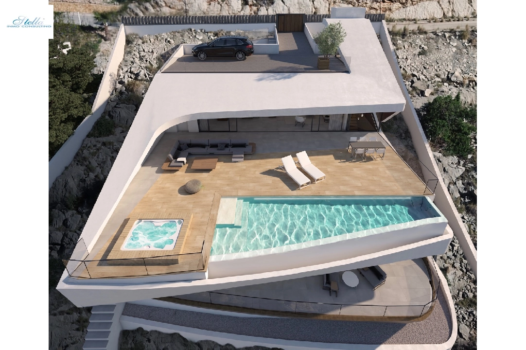 villa en Altea(Paradiso) en vente, construit 330 m², ano de construccion 2018, aire acondicionado, terrain 1000 m², 4 chambre, 4 salle de bains, piscina, ref.: CA-H-1070-AMB-18