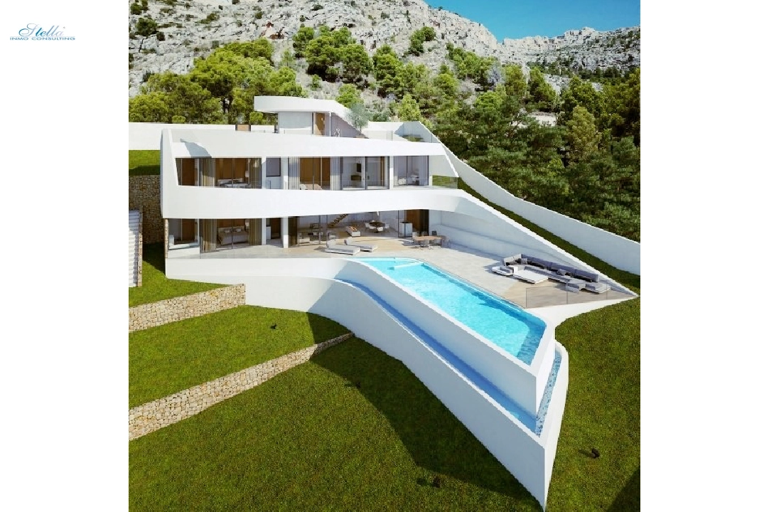 villa en Altea en vente, construit 400 m², ano de construccion 2018, aire acondicionado, terrain 1000 m², 4 chambre, 4 salle de bains, piscina, ref.: CA-H-1071-AMB-1