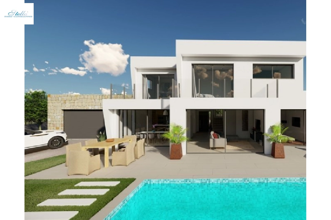 villa en Calpe(Buenavista) en vente, construit 220 m², ano de construccion 2019, aire acondicionado, terrain 850 m², 4 chambre, 3 salle de bains, piscina, ref.: BI-CA.H-413-21