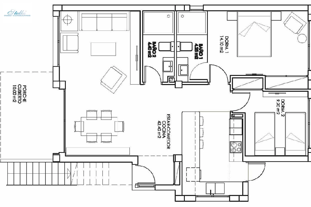 apartamento planta baja en San Miguel de Salinas en vente, construit 92 m², estado nuevo, 3 chambre, 2 salle de bains, piscina, ref.: HA-SMN-205-A01-3