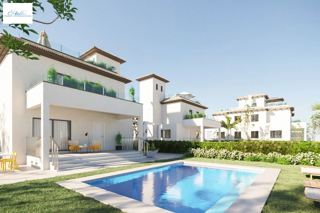 villa en La Marina en vente, construit 188 m², estado nuevo, terrain 410 m², 3 chambre, 2 salle de bains, piscina, ref.: HA-MAN-251-E01-1