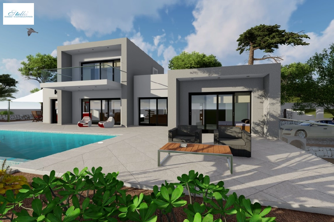 villa en Benissa(Fustera) en vente, construit 160 m², aire acondicionado, terrain 1000 m², 3 chambre, 2 salle de bains, piscina, ref.: BP-3092BEN-2