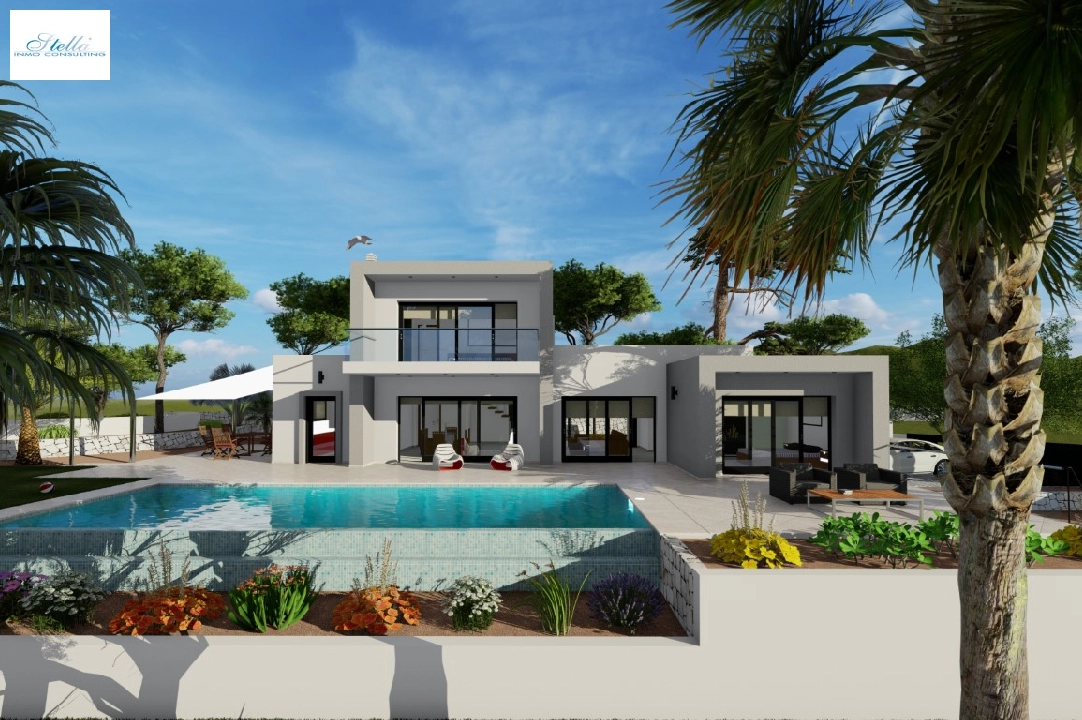 villa en Benissa(Fustera) en vente, construit 160 m², aire acondicionado, terrain 1000 m², 3 chambre, 2 salle de bains, piscina, ref.: BP-3092BEN-4