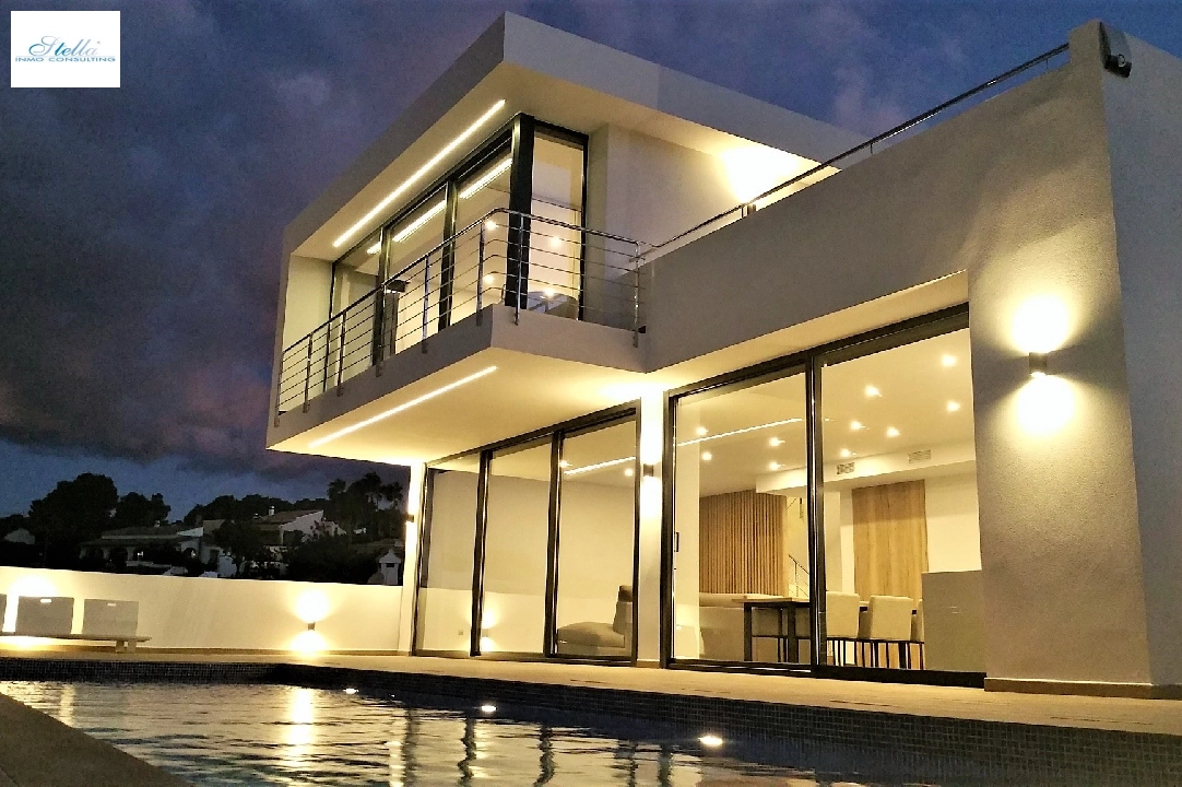 villa en Moraira(Benimeit) en vente, construit 185 m², ano de construccion 2020, aire acondicionado, terrain 850 m², 4 chambre, 3 salle de bains, piscina, ref.: BI-MT.H-742-1