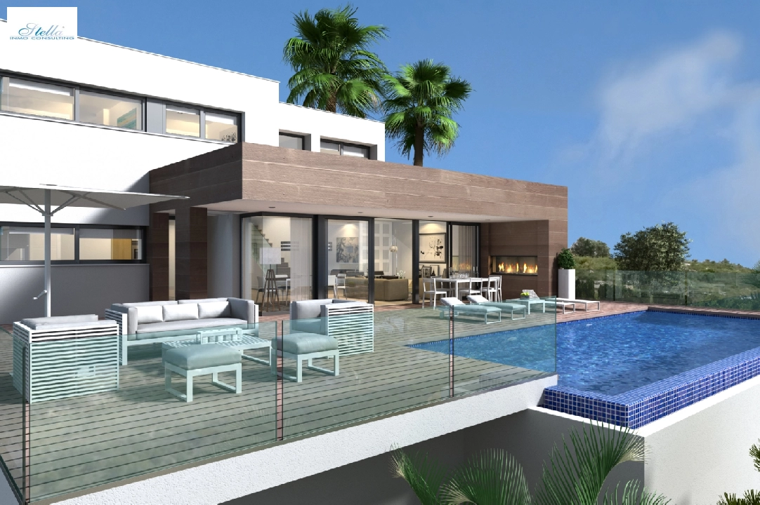 villa en Cumbre del Sol(Residencial Plus Jazmines) en vente, construit 239 m², terrain 932 m², 3 chambre, 4 salle de bains, piscina, ref.: VA-AJ093-1