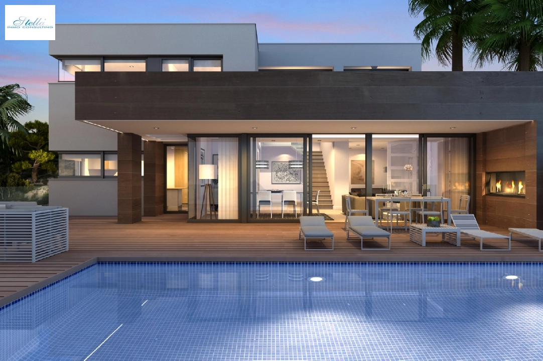 villa en Cumbre del Sol(Residencial Plus Jazmines) en vente, construit 239 m², terrain 932 m², 3 chambre, 4 salle de bains, piscina, ref.: VA-AJ093-2