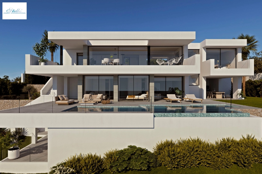 villa en Cumbre del Sol(Residencial Plus Jazmines) en vente, construit 242 m², terrain 1158 m², 3 chambre, 5 salle de bains, piscina, ref.: VA-AJ244-1