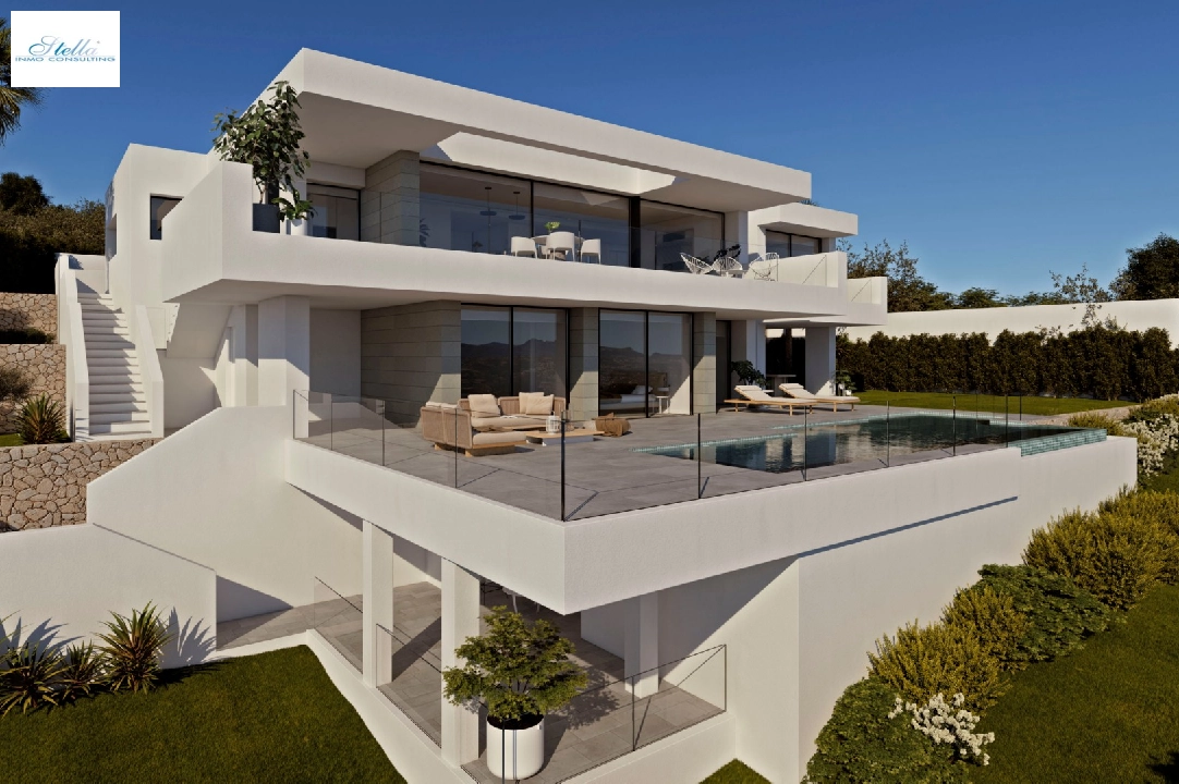 villa en Cumbre del Sol(Residencial Plus Jazmines) en vente, construit 242 m², terrain 1158 m², 3 chambre, 5 salle de bains, piscina, ref.: VA-AJ244-2