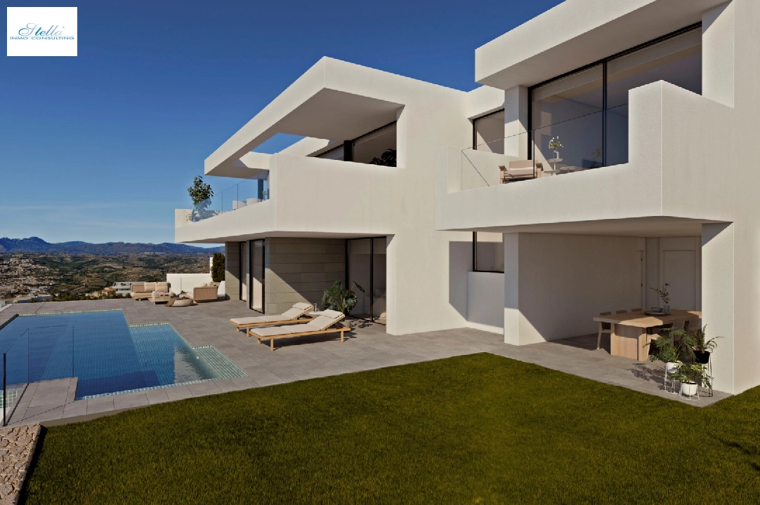 villa en Cumbre del Sol(Residencial Plus Jazmines) en vente, construit 242 m², terrain 1158 m², 3 chambre, 5 salle de bains, piscina, ref.: VA-AJ244-3