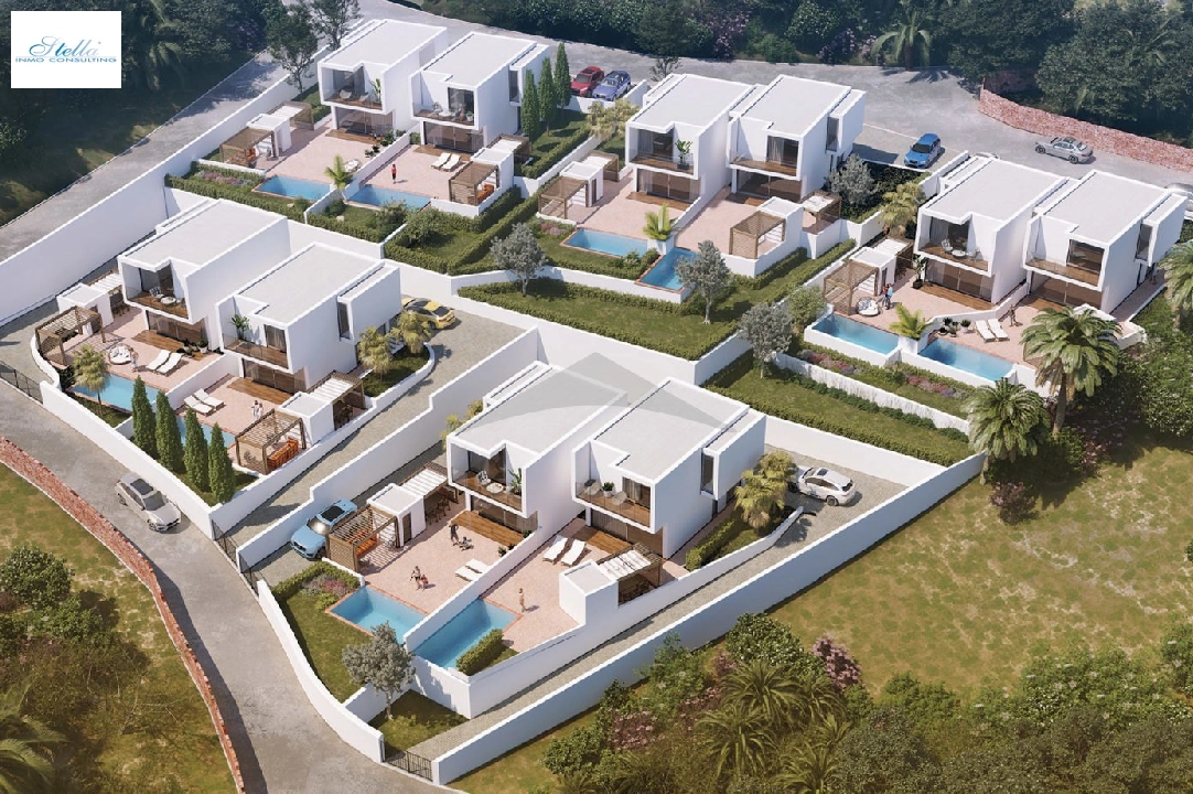 villa en Moraira en vente, construit 185 m², aire acondicionado, terrain 434 m², 3 chambre, 2 salle de bains, piscina, ref.: UH-UHM1571-10