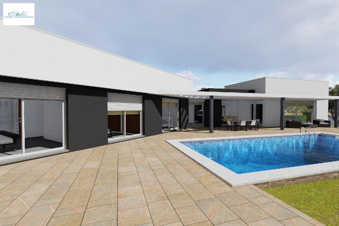 villa en Moraira en vente, construit 251 m², aire acondicionado, terrain 1030 m², 3 chambre, 2 salle de bains, piscina, ref.: CA-H-1351-AMB-1