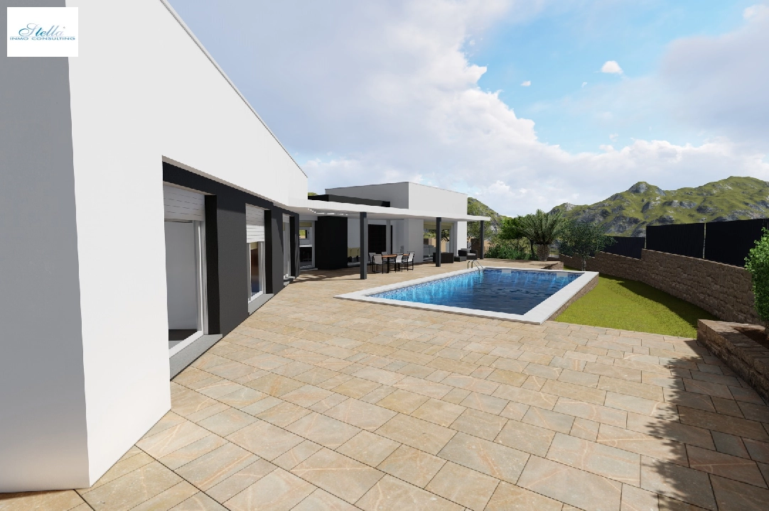 villa en Moraira en vente, construit 251 m², aire acondicionado, terrain 1030 m², 3 chambre, 2 salle de bains, piscina, ref.: CA-H-1351-AMB-10