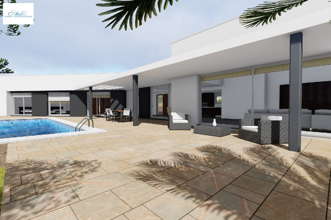 villa en Moraira en vente, construit 251 m², aire acondicionado, terrain 1030 m², 3 chambre, 2 salle de bains, piscina, ref.: CA-H-1351-AMB-11