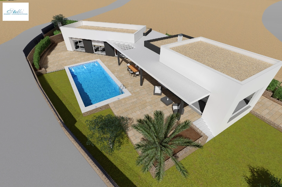 villa en Moraira en vente, construit 251 m², aire acondicionado, terrain 1030 m², 3 chambre, 2 salle de bains, piscina, ref.: CA-H-1351-AMB-7