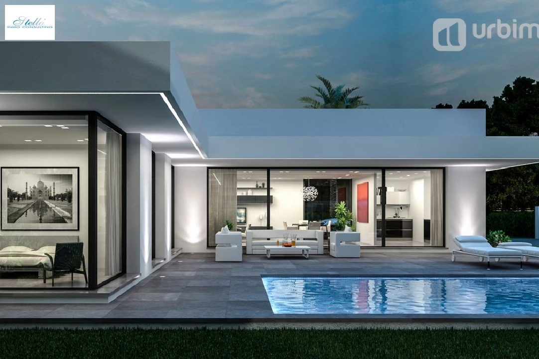 villa en Denia en vente, construit 213 m², aire acondicionado, terrain 804 m², 3 chambre, 2 salle de bains, piscina, ref.: UM-UV-HERMES-3