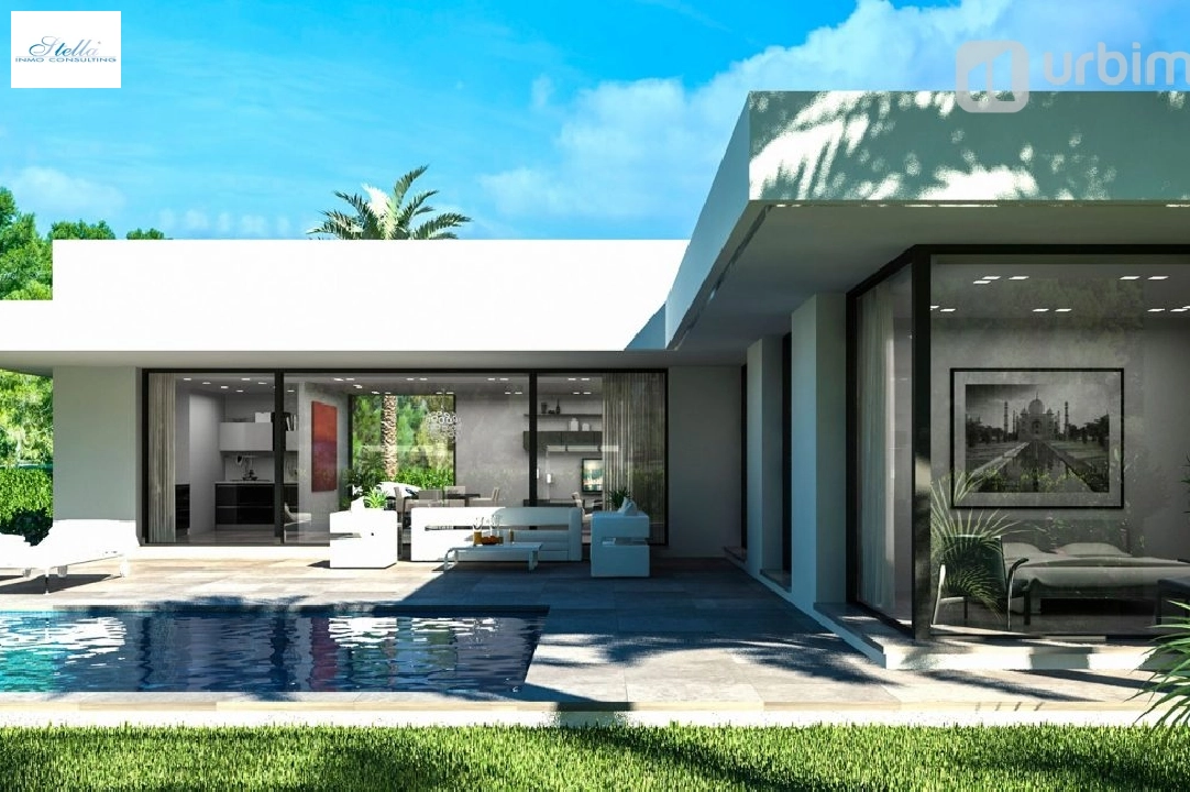 villa en Denia en vente, construit 213 m², aire acondicionado, terrain 804 m², 3 chambre, 2 salle de bains, piscina, ref.: UM-UV-HERMES-7