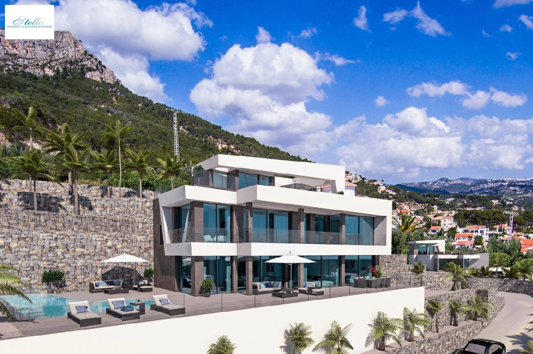 villa en Calpe en vente, construit 410 m², aire acondicionado, terrain 675 m², 4 chambre, 4 salle de bains, piscina, ref.: CA-H-1371-AMB-2