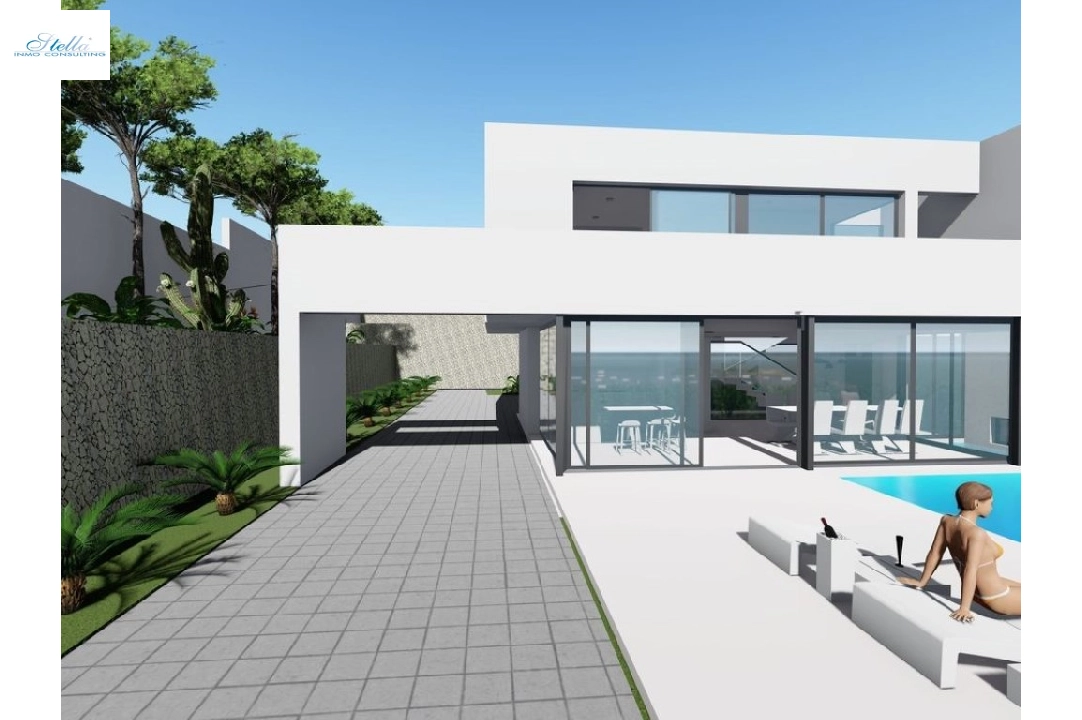 villa en Calpe(Canuta Baja) en vente, construit 369 m², aire acondicionado, terrain 1252 m², 4 chambre, 3 salle de bains, ref.: BP-6029CAL-3