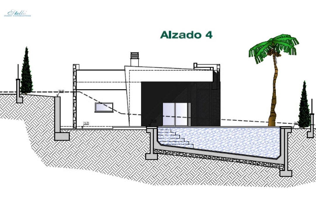 villa en Benissa(Fanadix) en vente, construit 261 m², aire acondicionado, terrain 800 m², 3 chambre, 2 salle de bains, ref.: BP-3377BEN-10