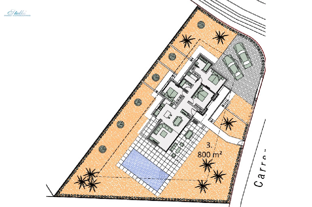 villa en Benissa(Fanadix) en vente, construit 285 m², aire acondicionado, terrain 800 m², 3 chambre, 2 salle de bains, ref.: BP-3378BEN-5