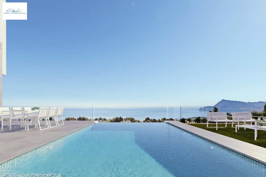 villa en Altea(Azure Altea Homes II) en vente, construit 254 m², terrain 1252 m², 4 chambre, 6 salle de bains, piscina, ref.: VA-HB205-1