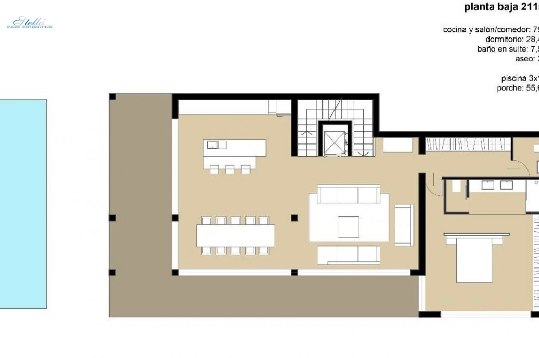 villa en Benissa en vente, construit 450 m², terrain 1565 m², 3 chambre, 4 salle de bains, piscina, ref.: COB-3095-3