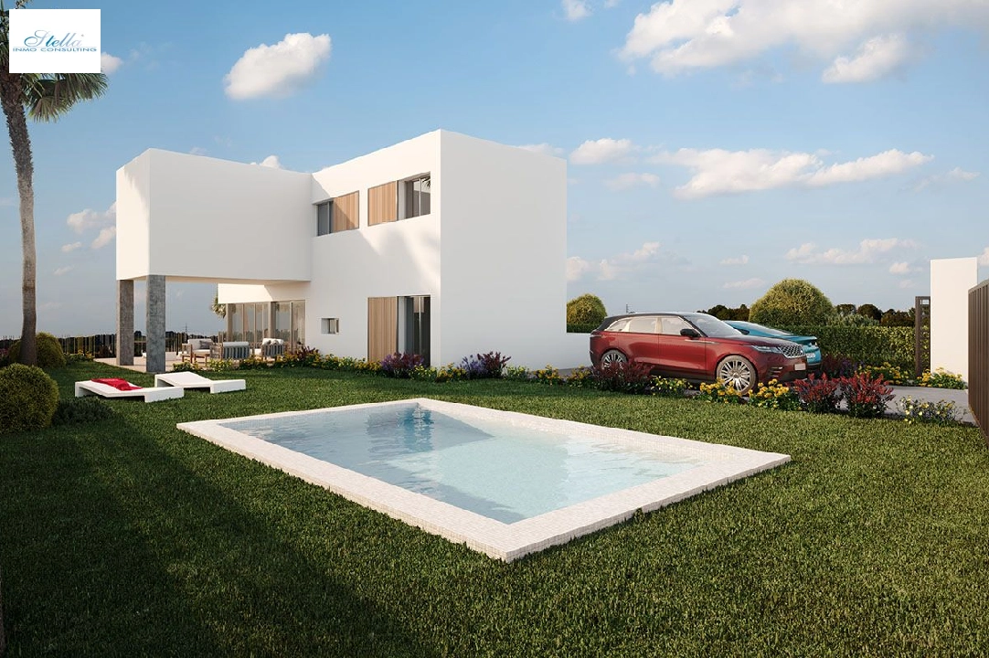 villa en Algorfa en vente, construit 298 m², estado nuevo, aire acondicionado, terrain 317 m², 4 chambre, 3 salle de bains, piscina, ref.: HA-ARN-105-E01-2