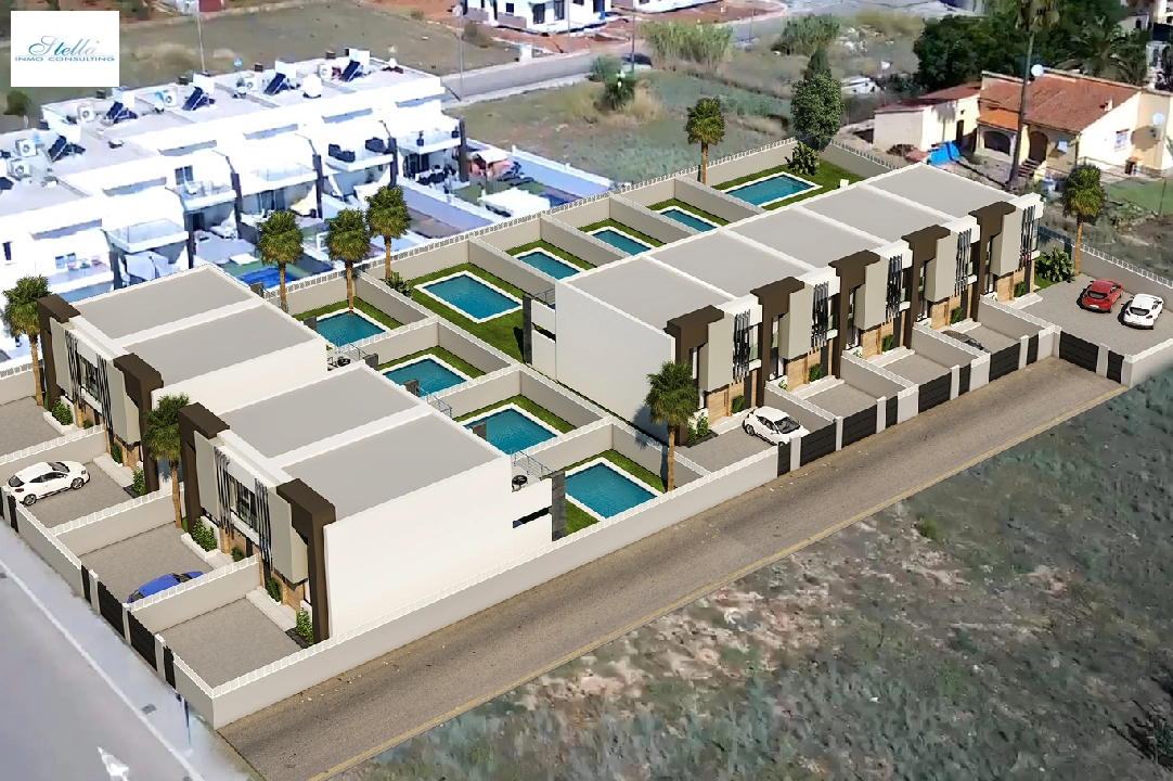 adosado en El Vergel en vente, construit 118 m², ano de construccion 2022, estado nuevo, terrain 201 m², 3 chambre, 2 salle de bains, piscina, ref.: TM-0121-GC-3