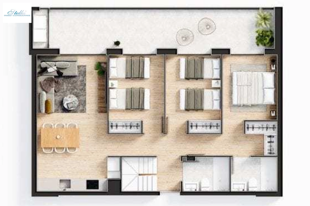 appartement en Javea en vente, construit 93 m², ano de construccion 2021, + KLIMA, aire acondicionado, 3 chambre, 2 salle de bains, piscina, ref.: UH-UHM1898-D-24