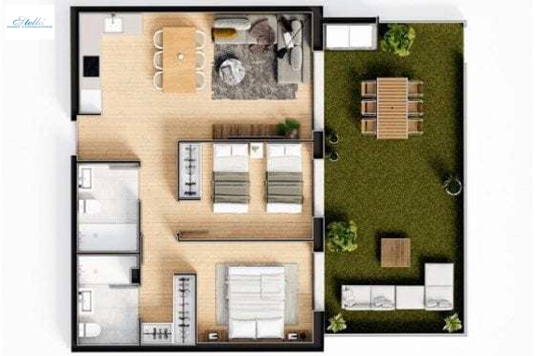 appartement en Javea en vente, construit 93 m², ano de construccion 2021, + KLIMA, aire acondicionado, 3 chambre, 2 salle de bains, piscina, ref.: UH-UHM1898-D-25