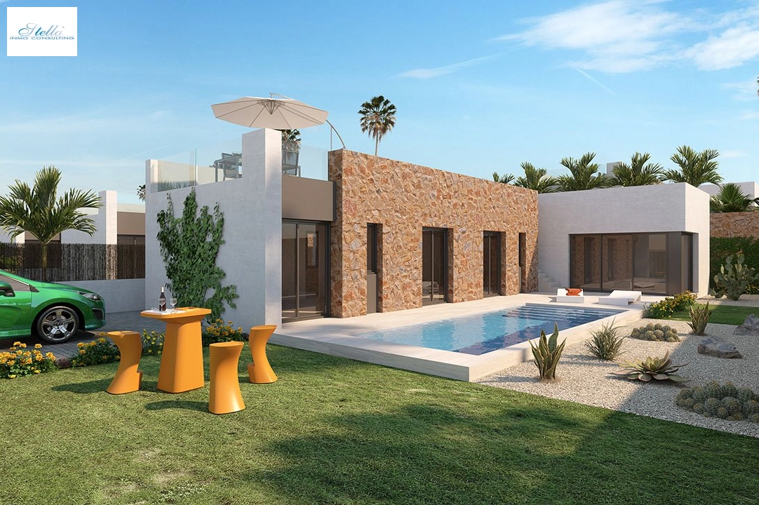 villa en Algorfa en vente, construit 211 m², estado nuevo, terrain 334 m², 3 chambre, 2 salle de bains, piscina, ref.: HA-ARN-106-E01-2