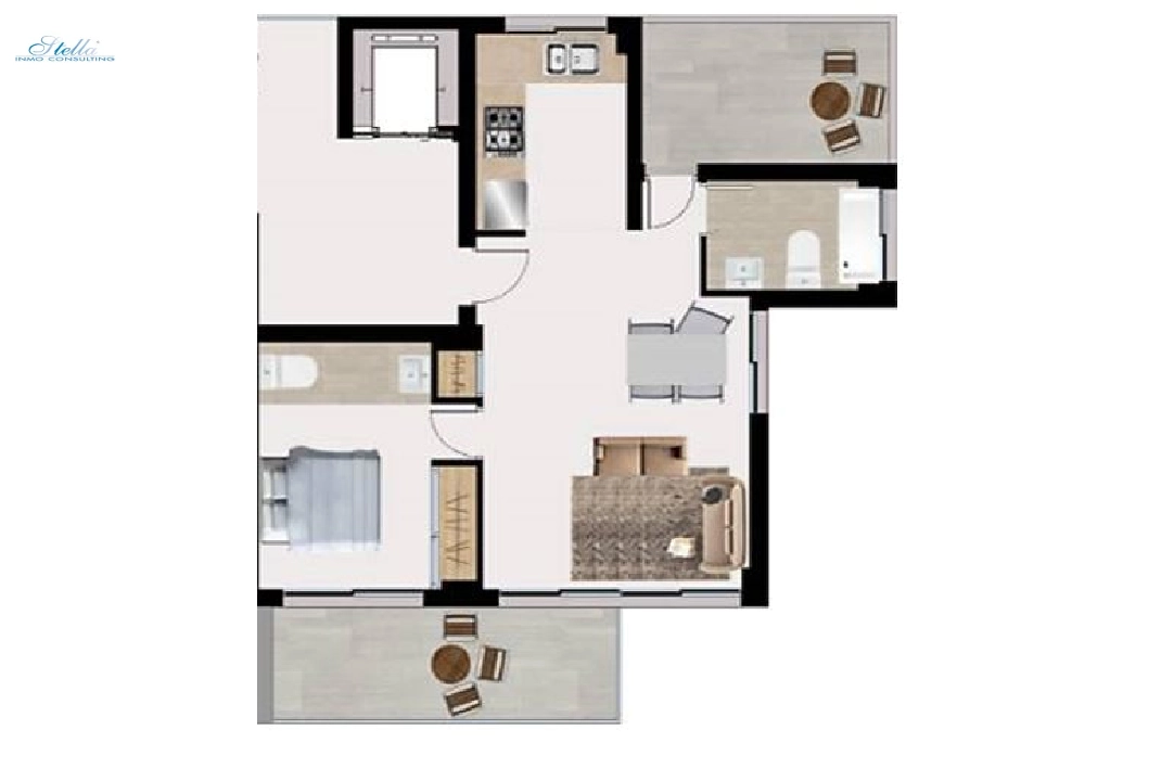 appartement en Finestrat en vente, construit 95 m², aire acondicionado, 1 chambre, 2 salle de bains, ref.: BP-3461FIN-7