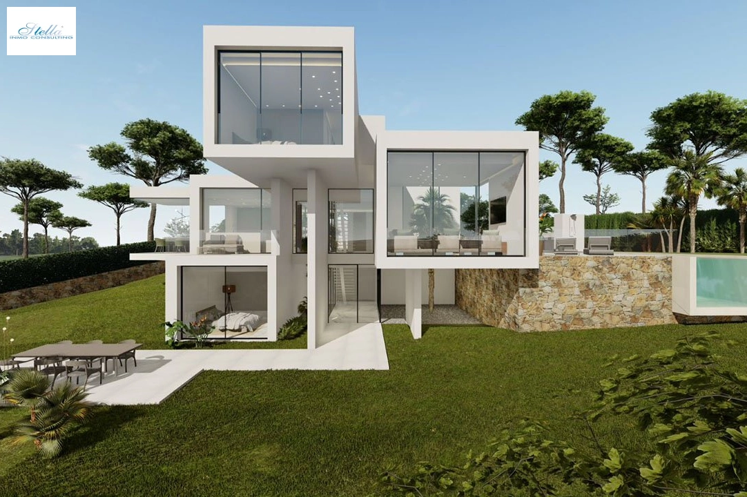 villa en Orihuela Costa en vente, construit 349 m², estado nuevo, aire acondicionado, terrain 1075 m², 3 chambre, 3 salle de bains, piscina, ref.: HA-OCN-145-E01-1
