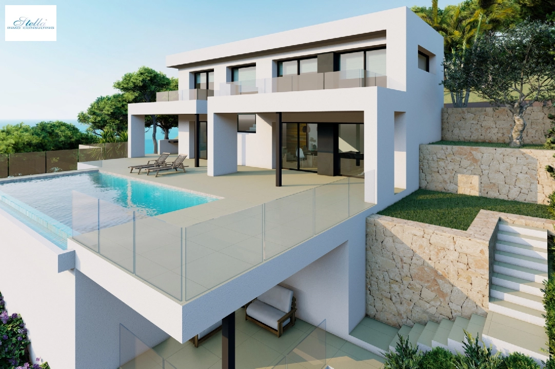 villa en Cumbre del Sol(Residencial Plus Jazmines) en vente, construit 188 m², terrain 847 m², 3 chambre, 5 salle de bains, piscina, ref.: VA-AJ252-1