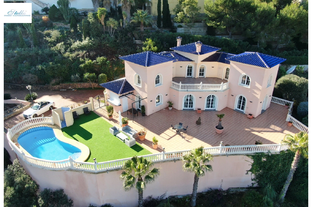 villa en Pedreguer en vente, construit 332 m², aire acondicionado, terrain 1300 m², 5 chambre, 4 salle de bains, piscina, ref.: BS-3974725-1