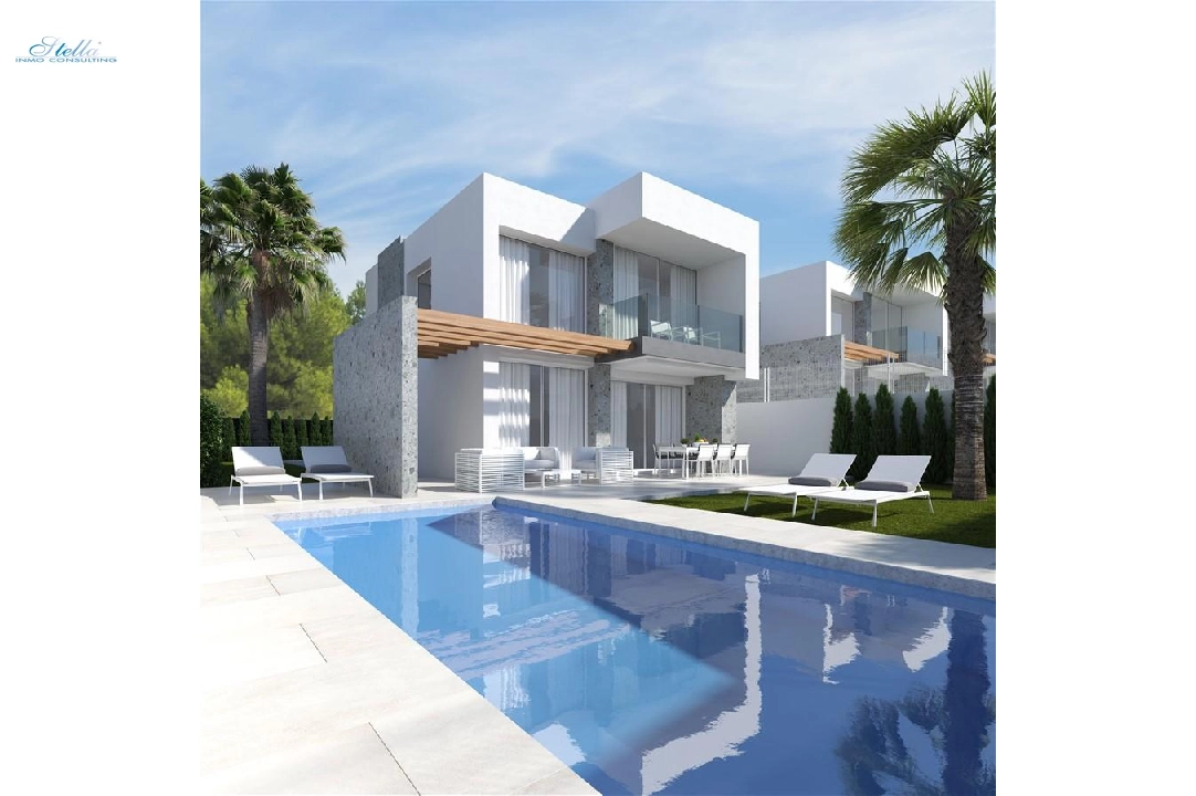 villa en Finestrat en vente, construit 134 m², terrain 416 m², 3 chambre, 3 salle de bains, piscina, ref.: COB-3199-1