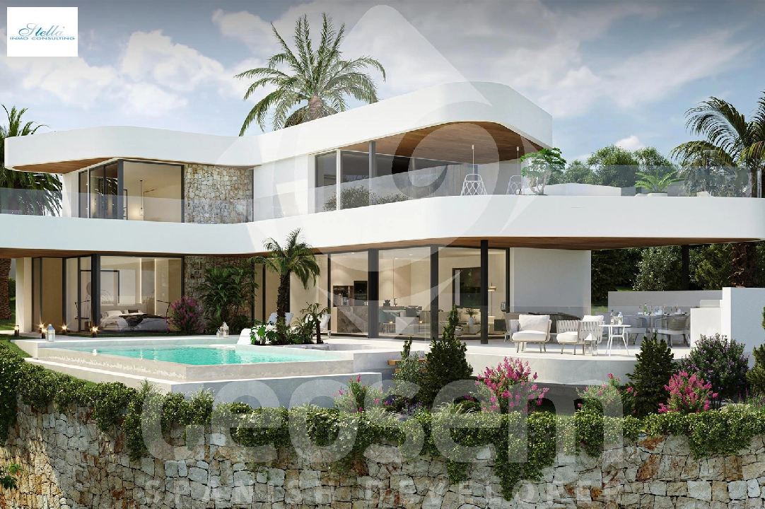 villa en Benitachell(Cumbre del Sol) en vente, construit 387 m², aire acondicionado, terrain 877 m², 4 chambre, 4 salle de bains, ref.: BP-4043BELL-1