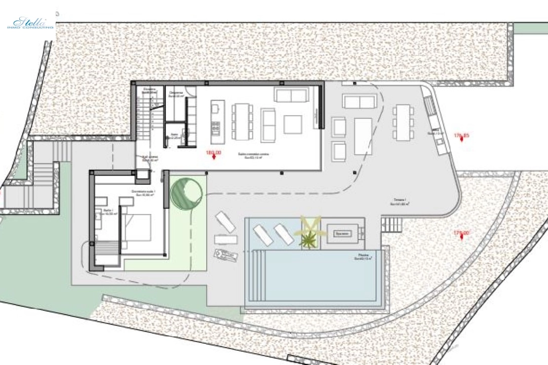 villa en Benitachell(Cumbre del Sol) en vente, construit 387 m², aire acondicionado, terrain 877 m², 4 chambre, 4 salle de bains, ref.: BP-4043BELL-18