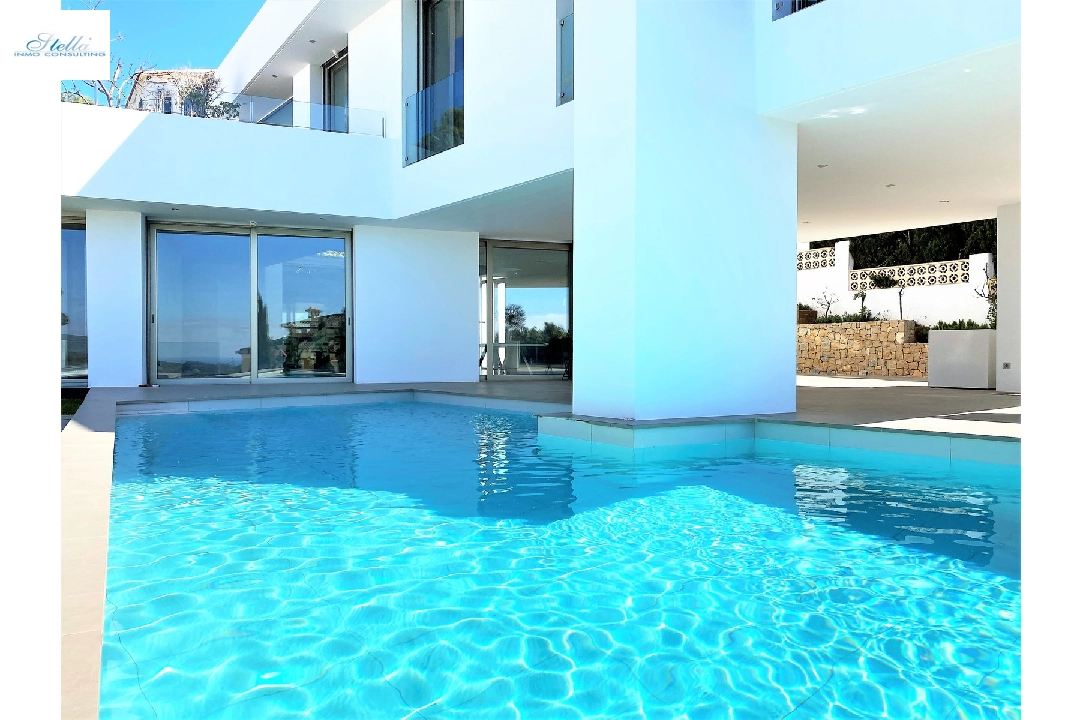 villa en Moraira en vente, construit 410 m², ano de construccion 2014, estado bien cuidado, + calefaccion suelo, aire acondicionado, terrain 1150 m², 4 chambre, 4 salle de bains, piscina, ref.: AS-2422-3