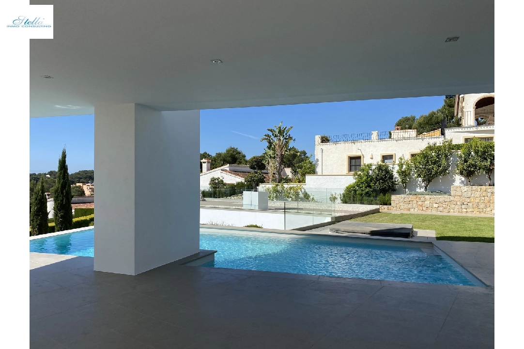 villa en Moraira en vente, construit 410 m², ano de construccion 2014, estado bien cuidado, + calefaccion suelo, aire acondicionado, terrain 1150 m², 4 chambre, 4 salle de bains, piscina, ref.: AS-2422-6