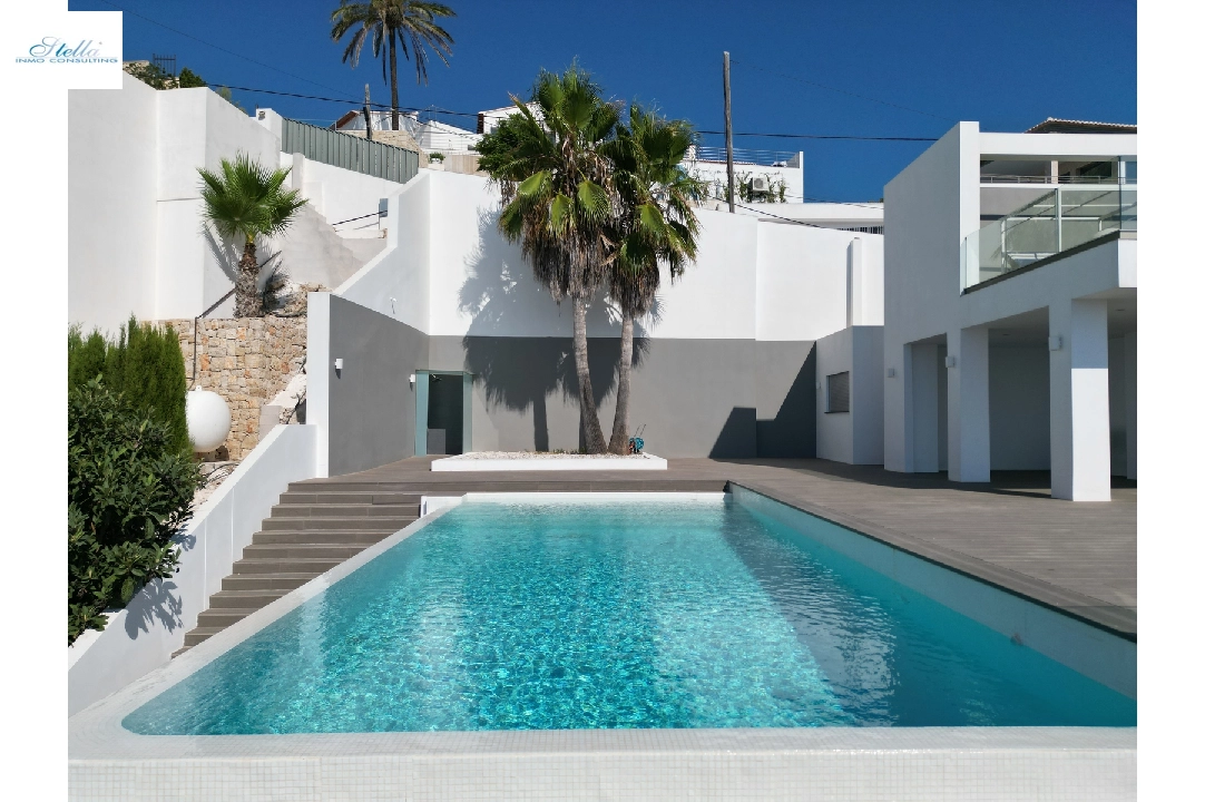villa en Moraira(Moraira) en vente, construit 400 m², ano de construccion 2014, estado como nuevo, + calefaccion suelo, aire acondicionado, terrain 850 m², 4 chambre, 4 salle de bains, piscina, ref.: AS-2522-4