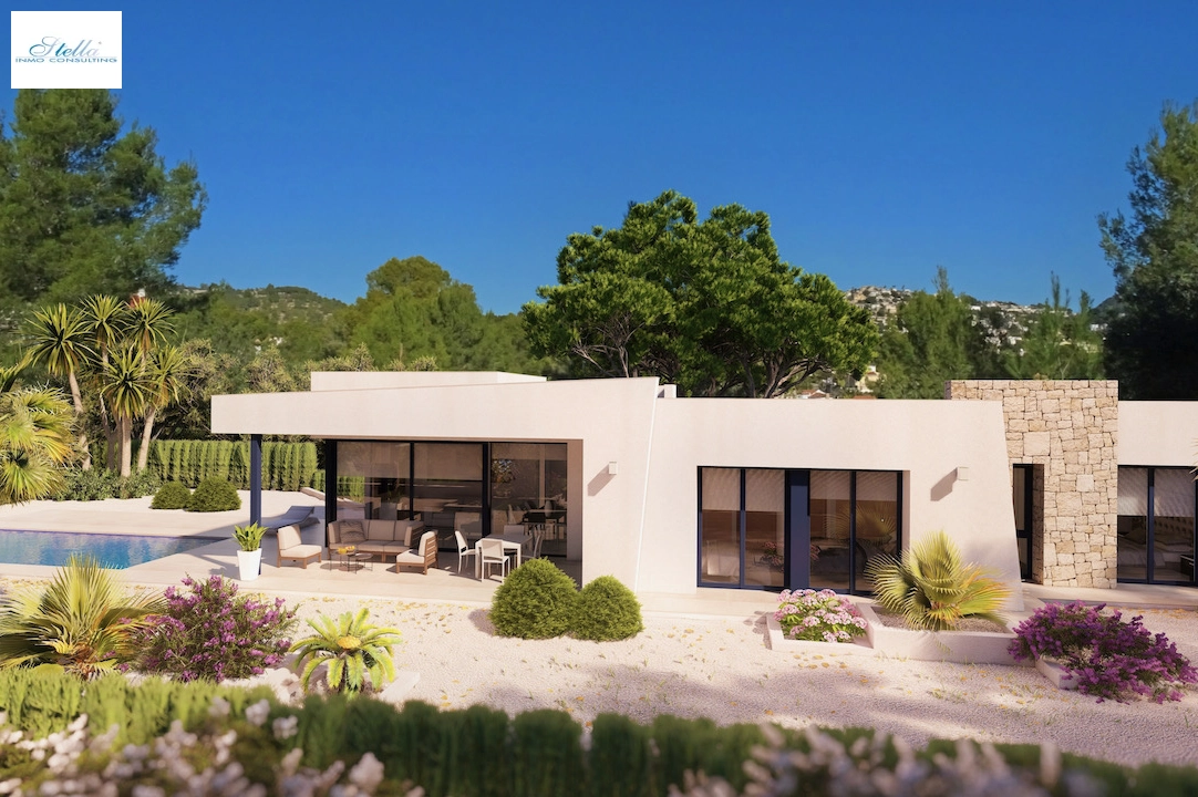 villa en Benissa en vente, construit 148 m², aire acondicionado, terrain 800 m², 3 chambre, 2 salle de bains, piscina, ref.: CA-H-1491-AMB-1