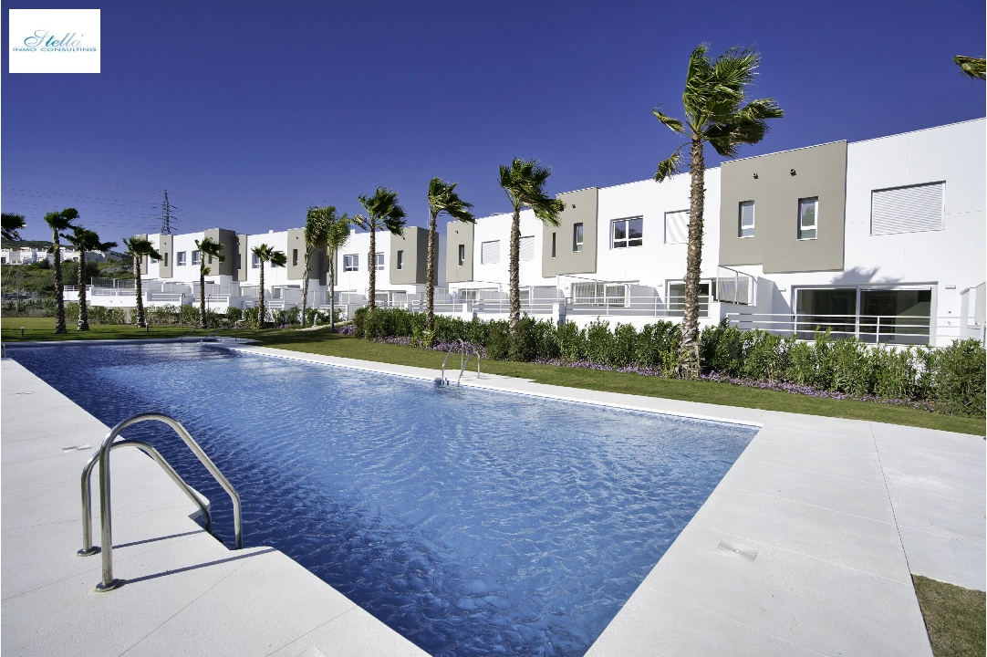 casa de pueblo en Estepona(Estepona Golf) en vente, construit 225 m², terrain 272 m², 3 chambre, 3 salle de bains, piscina, ref.: TW-GREEN-GOLF-30-2